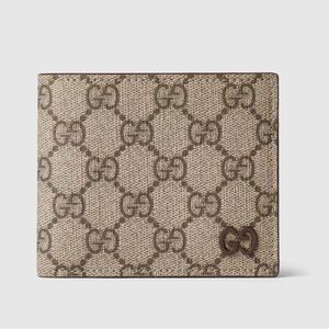 Gucci Beige and Brown Interior Vintage Unisex GG Bi-Fold Wallet